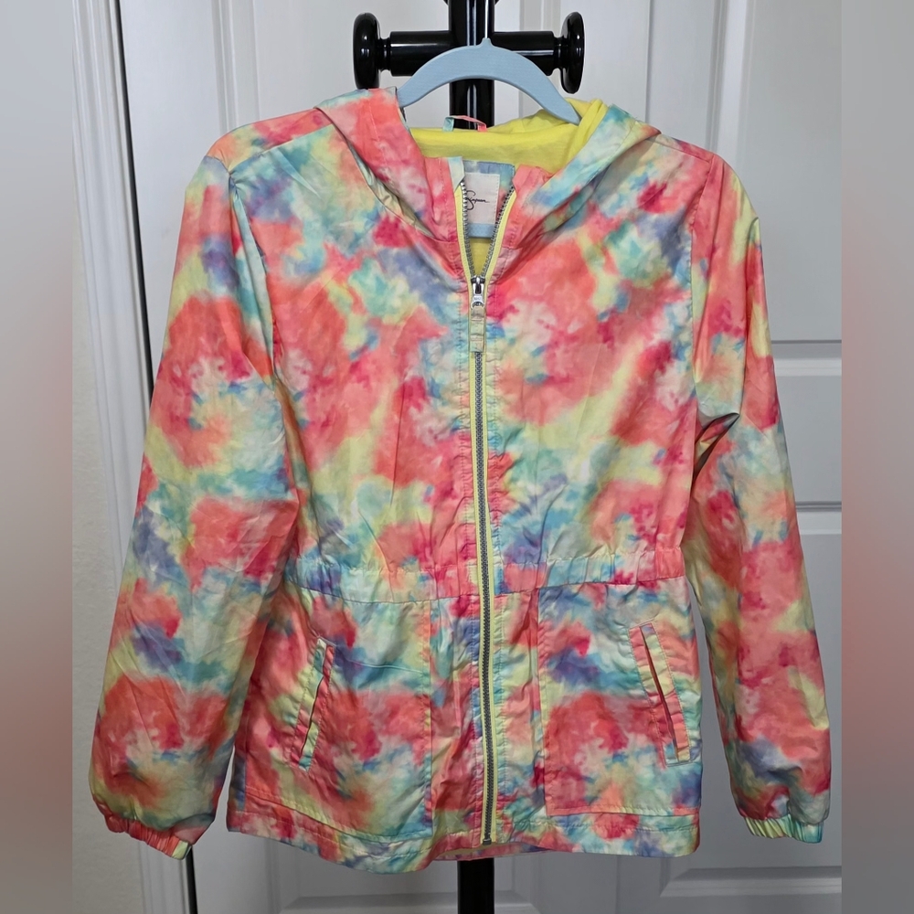 Jessica Simpson Pastel Tie-Dye Girl's raincoat